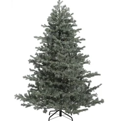 Pre-Lit^AllState 9' Green/Grey Mountain Fir Tree: Clear Led Rice Lights