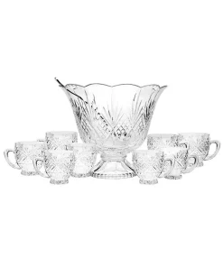 Godinger 10 Piece Set Includes Bowl, Ladle, And 8 Cups Clearance