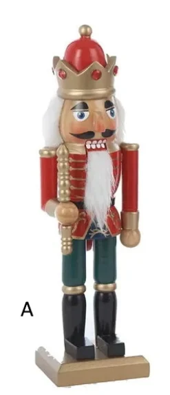 Kurt S Adler 10" Wooden Soldier Nutcrackers, 3 Assorted, C6194, Kurt Adler Online