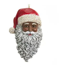 Kurt S Adler African American Santa Head Ornament, E0347, Kurt Adler Best