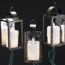 Kurt S Adler Antique Color Lantern Light Set With Ivory Candles, 10/L, Ul1876 Discount