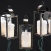 Stocking / Skirt^Kurt S Adler Antique Color Lantern Light Set With Ivory Candles, 10/L, Ul1876