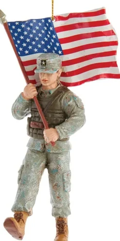 Santas^Kurt S Adler Army® Soldier Ornament, Am2191, Kurt Adler