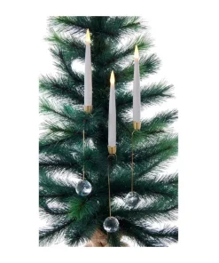 Kurt S Adler Battery-Operated Candle With Glass Weight Light Set, Bat0001, Kurt Adler Fashion