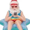 Kurt S Adler Beach Santa In Starfish Float Christmas Ornament, E0467, Kurt Adler Store