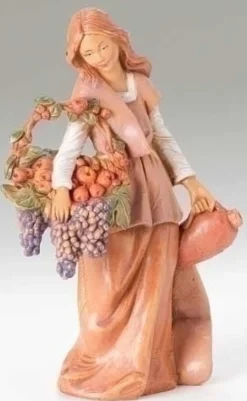 Fontanini Bethany Woman With Grapes 5", , 57526 Online