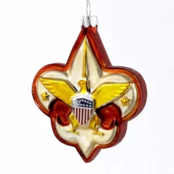 Glass^Kurt S Adler Boy Scout Logo Glass Ornament, Bs0001