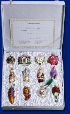 Blown Glass^Old World Christmas Bride's Collection
