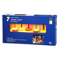 Vickerman Bubble 7Ct , C7 String 20" Apart Light Set - Multicolored Lights Best
