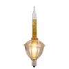 Stocking / Skirt^Vickerman Bubble Light Gold Glitter Replacement Bulbs 3 Pk