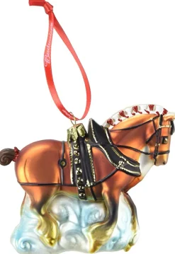 Stocking / Skirt^Kurt S Adler Budweiser Glass Horse Ornament Ab4152