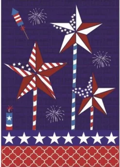 Stocking / Skirt^Magnolia Lane Burlap Patriotic Heart Garden Flag