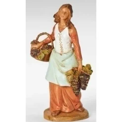 Stocking / Skirt^Fontanini Carmi With Grapes, 7.5", , 52827