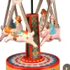 Stocking / Skirt^Alexander Taron Carousel With Dogs, Collectible Tin Toy , Mf356