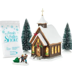Department 56 Christmas Eve Church Gift Set Shop