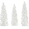 Stocking / Skirt^K & K Interiors Christmas Trees W/Star , Crystal Tear Drop Set/3