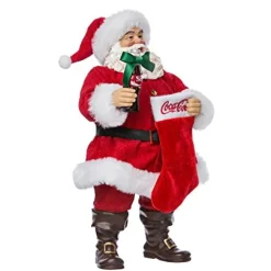 Stocking / Skirt^Kurt S Adler Coca-Cola® Santa With Coke Bottle And Stocking