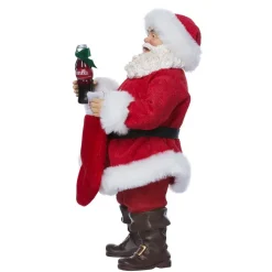 Stocking / Skirt^Kurt S Adler Coca-Cola® Santa With Coke Bottle And Stocking