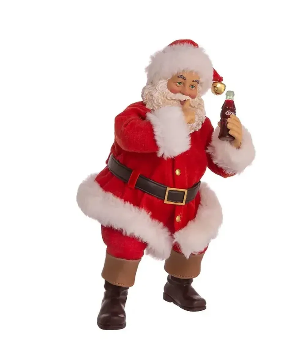 Santas^Kurt S Adler Coca-Cola, Sundblom 90Th Anniversary Santa And Dog, 2-Piece Set, Fabriche™ Cc5213