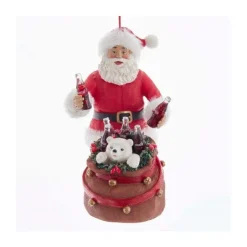 Stocking / Skirt^Kurt S Adler Coke Santa With Polar Bear In Sack, Cc9202, Kurt Adler