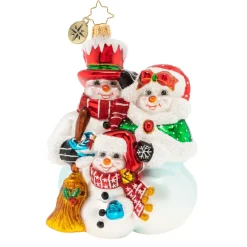 Blown Glass^Christopher Radko Cr, A Frozen Family, 1020143,