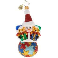 Blown Glass^Christopher Radko Cr, A Perfect Puzzle, 1020349,