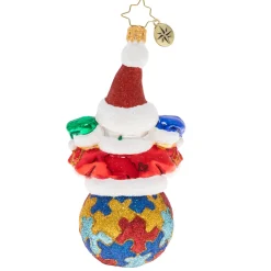 Blown Glass^Christopher Radko Cr, A Perfect Puzzle, 1020349,