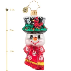 Glass^Christopher Radko Cr, A Snowman Worth Flocking To, Gem, 1020672,
