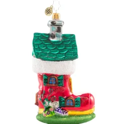 Blown Glass^Christopher Radko Cr, A Sole-Ful Shelter, 1020811,