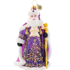 Santas^Christopher Radko Cr, A Vision In Purple. 1021568, Radko