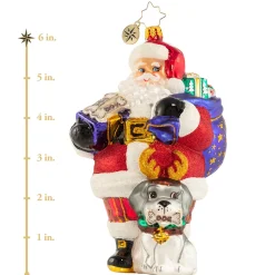 Glass^Christopher Radko Cr, A Woof-Tastic Helper!, 1020819,