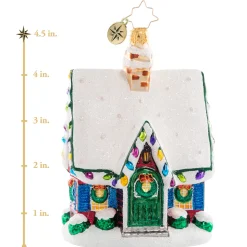 Glass^Christopher Radko Cr, Adorably Adorned Cottage, 1020736,