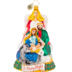 Blown Glass^Christopher Radko Cr, All Is Calm And Bright, 1020900,