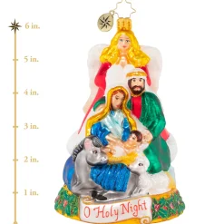 Blown Glass^Christopher Radko Cr, All Is Calm And Bright, 1020900,