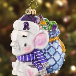 Christopher Radko^Christopher Radko Cr, An Elephant Never Forgets!, 1021597, Radko. Alzheimer's Awareness