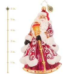 Glass^Christopher Radko Cr, An En-Deer-Ing St. Nick, 1020568,