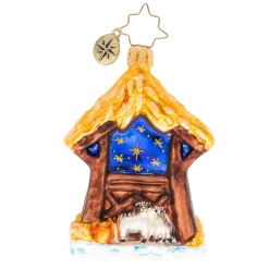 Stocking / Skirt^Christopher Radko Cr, Asleep In The Manger Gem, 1020242,