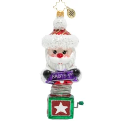 Stocking / Skirt^Christopher Radko Cr, Baby's First Santa Surprise, 1020173,