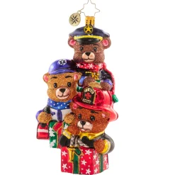 Stocking / Skirt^Christopher Radko Cr, Beary Best Rescuers, 1020834,