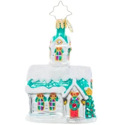 Christopher Radko^Christopher Radko Cr, Boughs Of Holly Chapel Gem, 1021055,