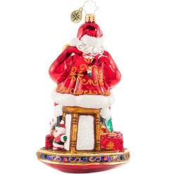 Blown Glass^Christopher Radko Cr, Can I Have Your Autograph, Santa?, 1020611,