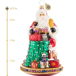 Christopher Radko Cr, Can I Have Your Autograph, Santa?, 1020611, Fashion