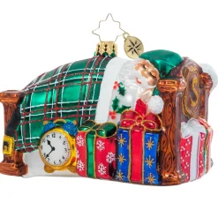 Glass^Christopher Radko Cr, Catching Z's Mr. Claus, 1021093, Radko