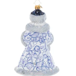 Stocking / Skirt^Christopher Radko Cr, Cheerful Chinoisirie Santa, 1021074, Radko