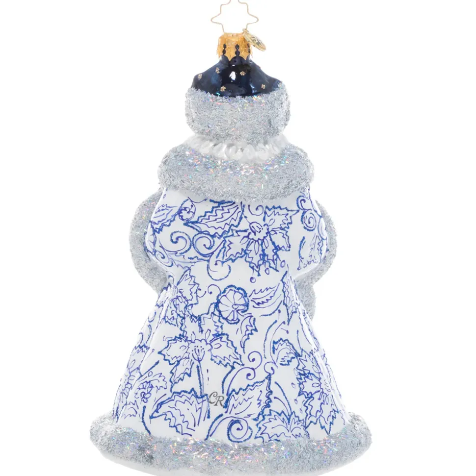 Stocking / Skirt^Christopher Radko Cr, Cheerful Chinoisirie Santa, 1021074, Radko