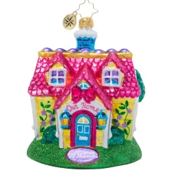 Glass^Christopher Radko Cr, Cheery Country Cottage, 1021026, Radko