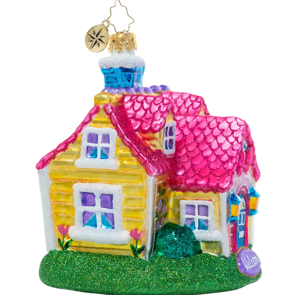 Glass^Christopher Radko Cr, Cheery Country Cottage, 1021026, Radko