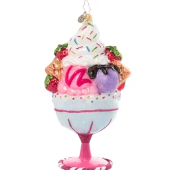 Blown Glass^Christopher Radko Cr, Cherry On Top, 1021320, Radko