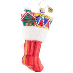 Stocking / Skirt^Christopher Radko Cr, Chock-Full Of Cheer, 1020738,