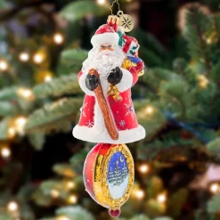 Blown Glass^Christopher Radko Cr, Christmas Charm Claus, 1021579, Radko